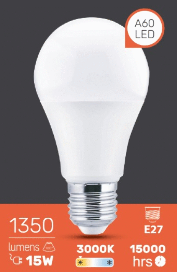 BOMBILLA LED 15W 3000K