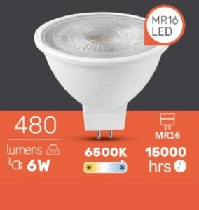 DICROICO LED MR16 6500K