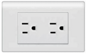 TOMA CORRIENTE DOBLE BLANCO