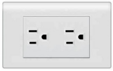 TOMA CORRIENTE DOBLE BLANCO
