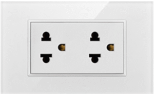 TOMACORRIENTE DOBLE (TAILANDÉS) BLANCO