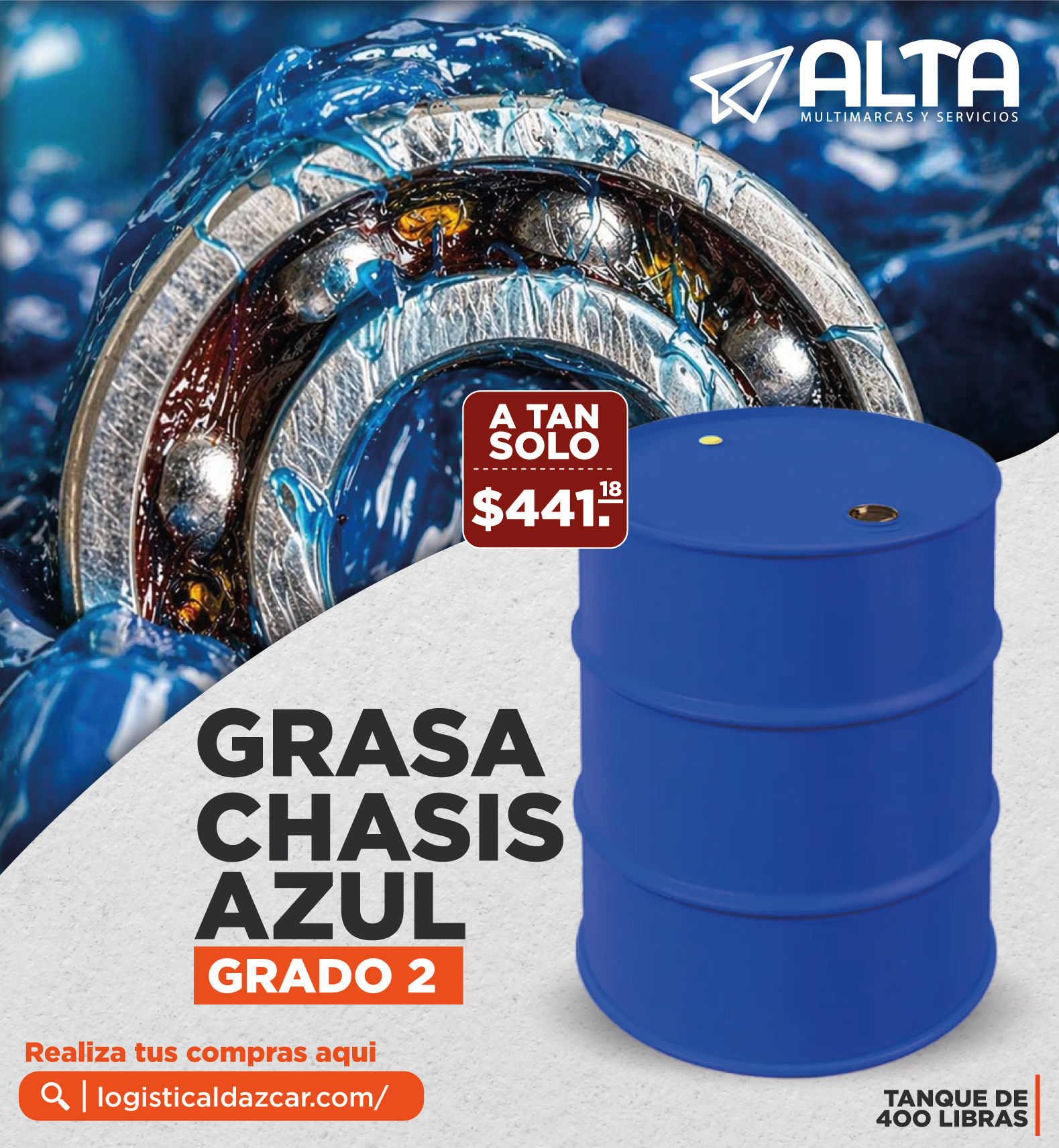 Grasa Chasis Azul